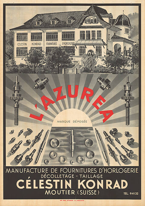 L’Azuréa, Manufactures de fournitures d’horlogerie, Célestin Konrad