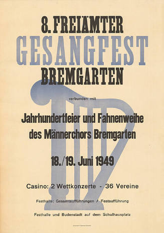 8. Freiämter Gesangfest, Bremgarten