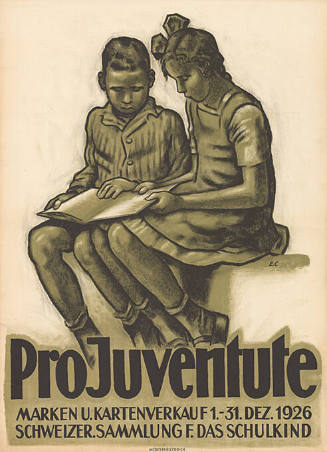 Pro Juventute, Marken u. Kartenverkauf 1.-31. Dez. 1926, Schweizer. Sammlung f. das Schulkind