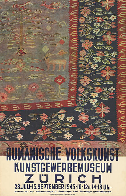 Rumänische Volkskunst, Kunstgewerbemuseum Zürich