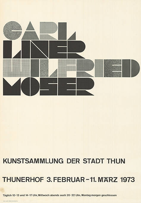 Carl Liner, Wilfried Moser, Kunstsammlung der Stadt Thun