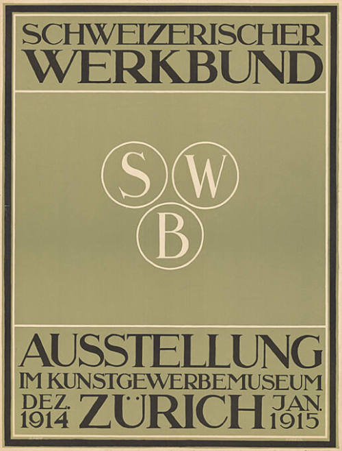 Schweizerischer Werkbund, SWB, Ausstellung im Kunstgewerbemuseum Zürich