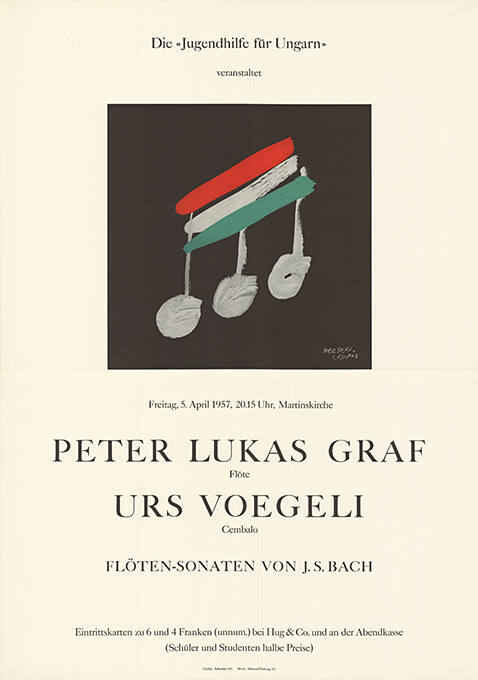 Peter Lukas Graf, Urs Voegeli, Flöten-Sonaten von J. S. Bach, Martinskirche