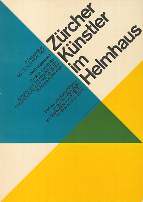 Zürcher Künstler im Helmhaus