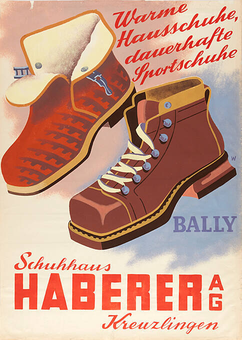 Warme Hausschuhe, dauerhafte Sportschuhe, Bally, Schuhhaus Haberer AG, Kreuzlingen