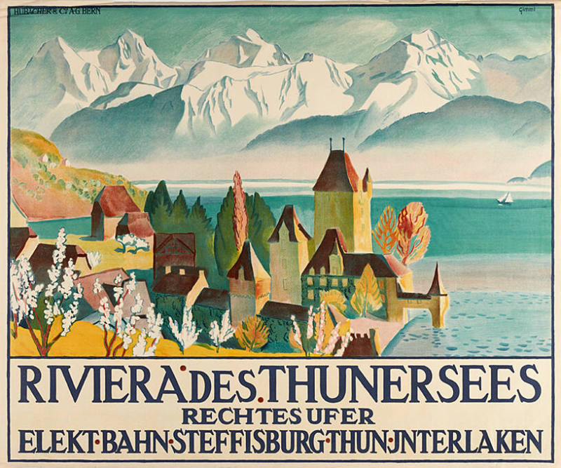 Riviera des Thunersees, Rechtes Ufer, Elekt. Bahn Steffisburg, Thun, Interlaken