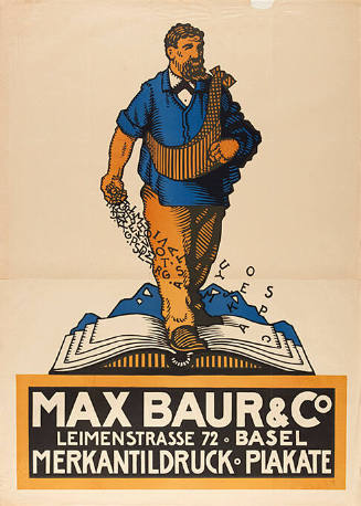 Max Baur & Co., Basel, Merkantildruck-Plakate