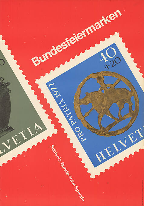 Bundesfeiermarken, Pro Patria 1972, Schweiz. Bundesfeier-Spende