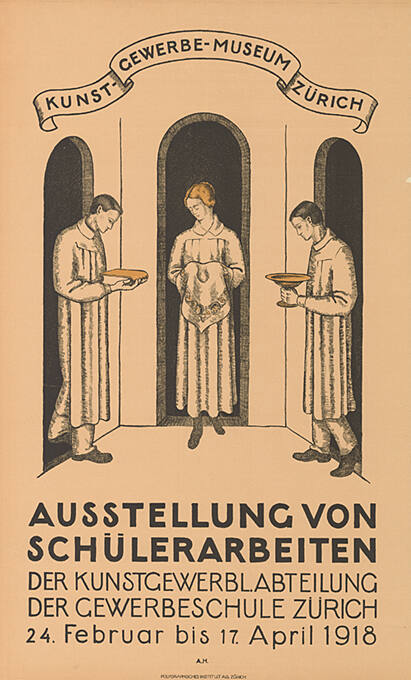 Ausstellung von Schülerarbeiten der kunstgewerbl. Abt. der Gewerbeschule, Kunstgewerbemuseum Zürich