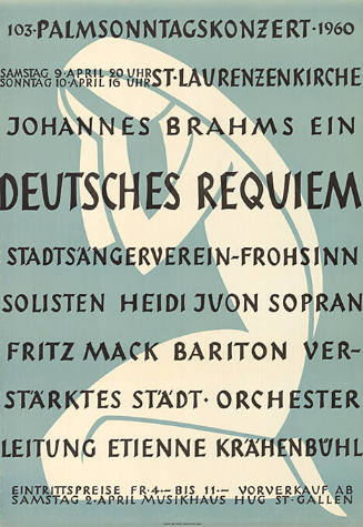 Johannes Brahms, Ein deutsches Requiem, St. Laurenzenkirche, St. Gallen