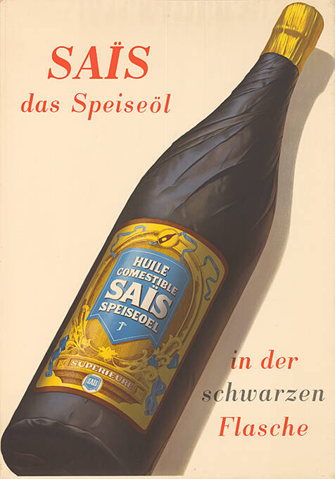 Saïs, das Speiseöl in der schwarzen Flasche