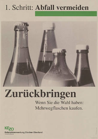 1. Schritt: Abfall vermeiden, Zurückbringen, KEZO