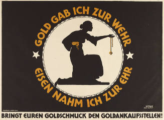 Gold gab ich zur Wehr, Eisen nahm ich zur Ehr, Bringt euren Goldschmuck den Goldankaufsstellen