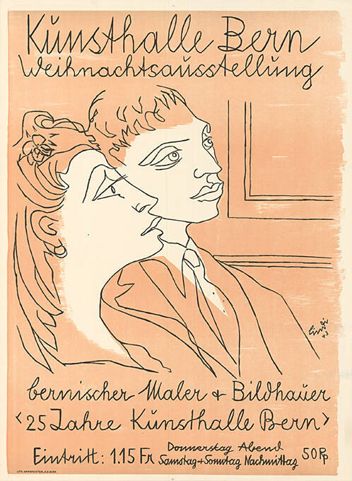 Weihnachtsausstellung Bern, Weihnachtsausstellung bernischer Maler + Bildhauer, 25 Jahre Kunsthalle Bern