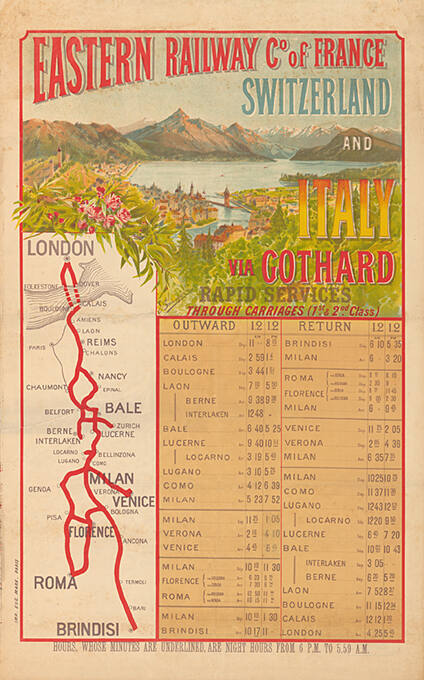 Eastern Railway Cº of France, Switzerland and Italy