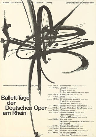 Ballett-Tage der Deutschen Oper am Rhein, Opernhaus Düsseldorf