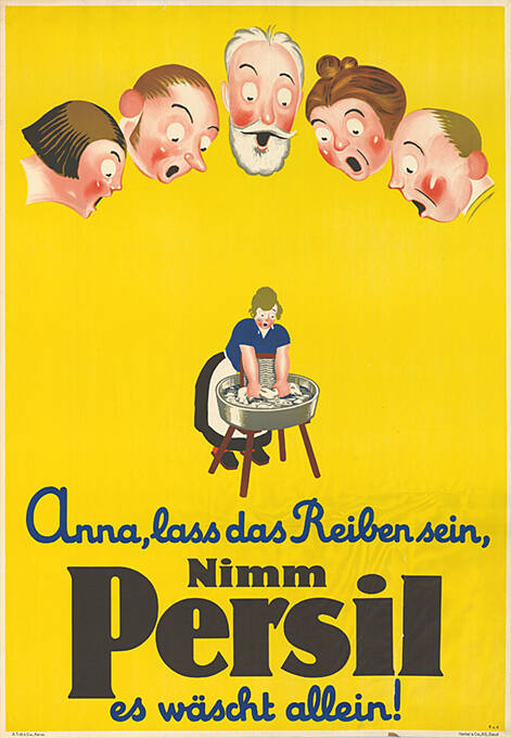 Anna, lass das Reiben sein, nimm Persil, es wäscht allein!