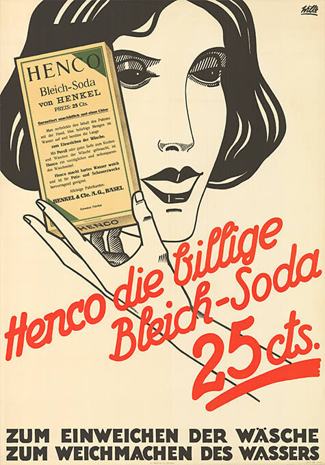 Henco die billige Bleich-Soda, 25 cts, Zum Einweichen der Wäsche, Zum Weichmachen des Wassers