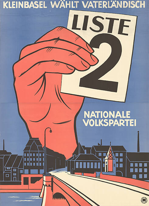 Liste 2, Kleinbasel wählt vaterländisch, Nationale Volkspartei