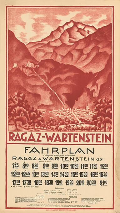 Ragaz-Wartenstein, Fahrplan