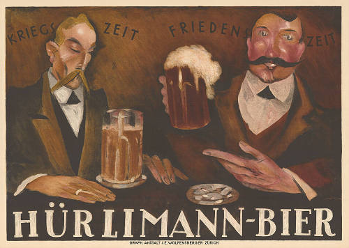 Kriegszeit, Friedenszeit, Hürlimann-Bier