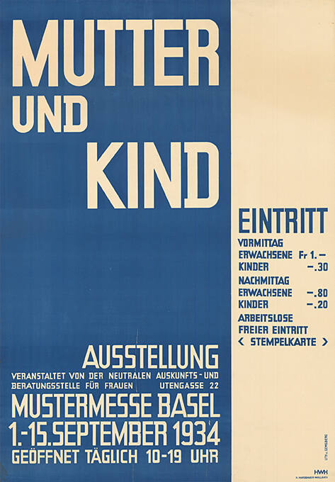 Mutter und Kind, Ausstellung Mustermesse Basel