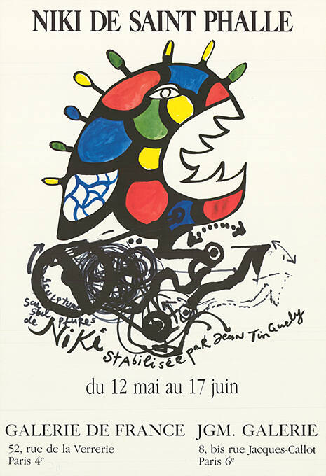 Niki de Saint Phalle, Galerie de France, JGM Galerie, Paris