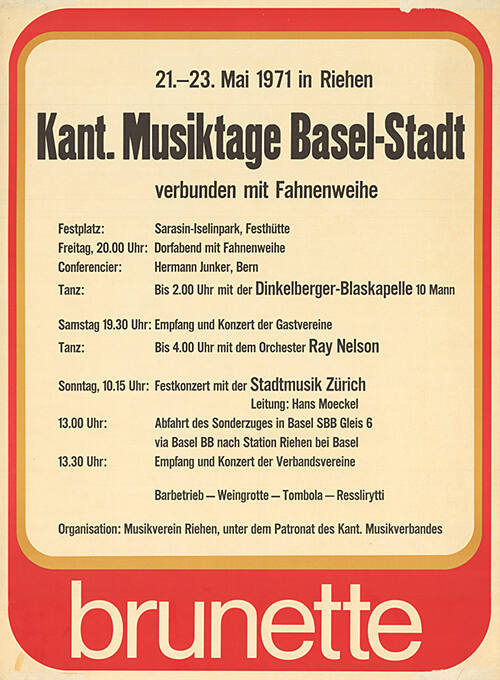 Kant. Musiktage Basel-Stadt, Riehen