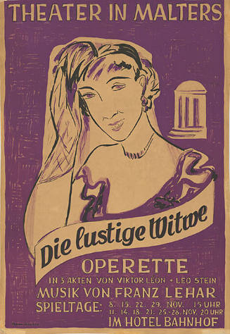 Die lustige Wittwe, Operette, Theater in Malters