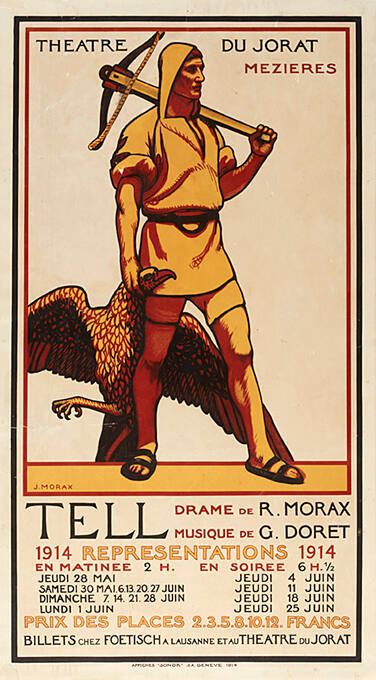 Tell, Drame de R. Morax, Musique de G. Doret, 1914, Théâtre du Jorat, Mézières