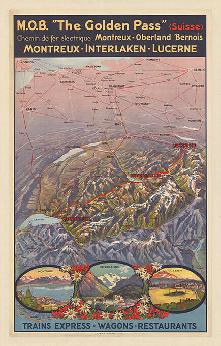 M.O.B. “The Golden Pass“” Suisse, Montreux Oberland Bernois