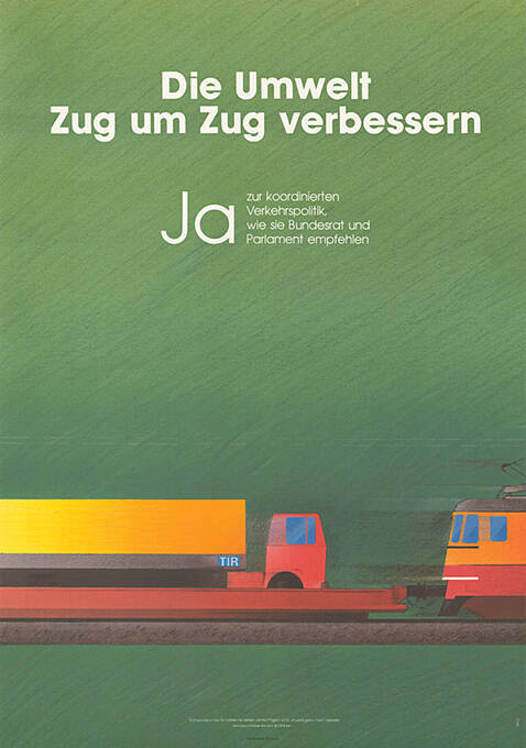 Die Umwelt Zug um Zug verbessern, Ja zur koordinierten Verkehrspolitik