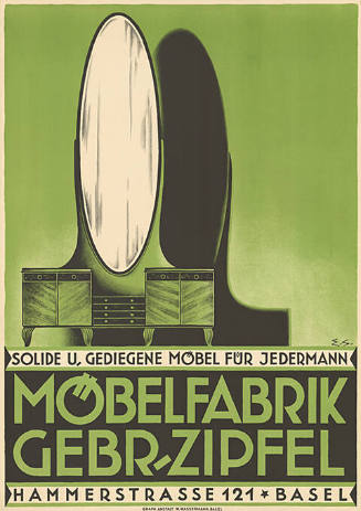 Möbelfabrik, Gebr. Zipfel, Basel