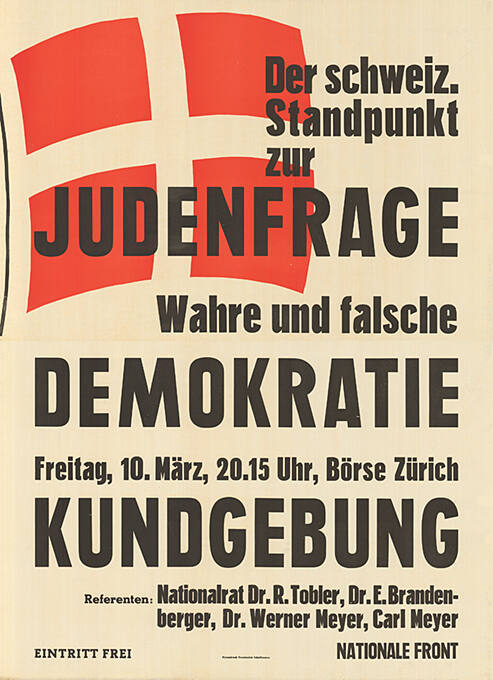Plakatdruck Freudenfels, Schaffhausen