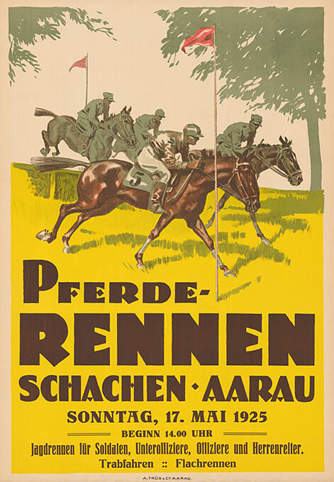 Pferde-Rennen, Schachen-Aarau