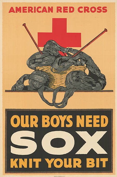 American Red Cross, Our boys need sox, knit your bit