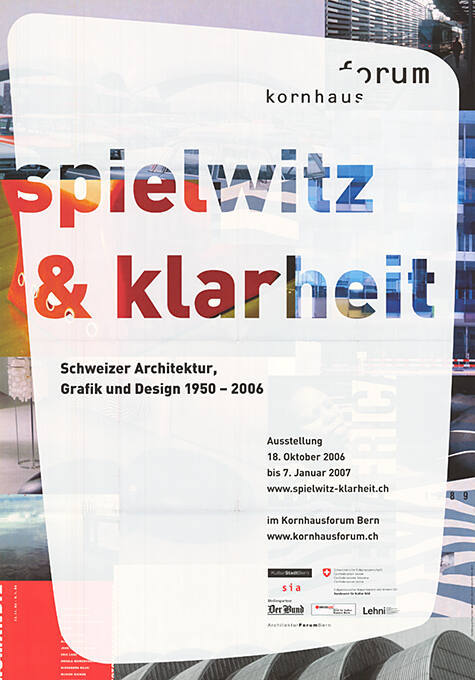 Spielwitz & Klarheit, Kornhausforum Bern