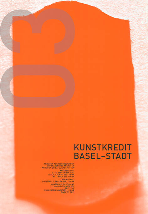 03, Kunstkredit Basel-Stadt, Kunsthaus Baselland, Muttenz