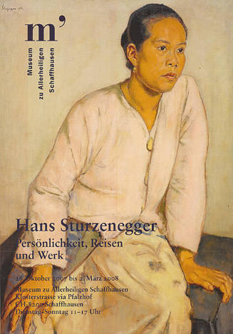 Hans Sturzenegger, Persönlichkeit, Reisen und Werk, Museum zu Allerheiligen Schaffhausen