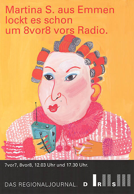 Martina S. aus Emmen lockt es schon um 8vor8 vors Radio. Das Regionaljournal. DRS 1