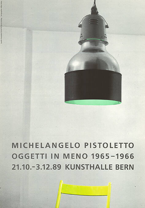 Michelangelo Pistoletto, Oggeti in Meno 1965–1966, Kunsthalle Bern