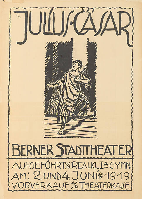 Julius Cäsar, aufgeführt von der Realklasse 1A Gymnasium, Berner Stadttheater