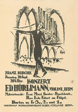 Konzert Ed. Hürlimann, Franz Kirche