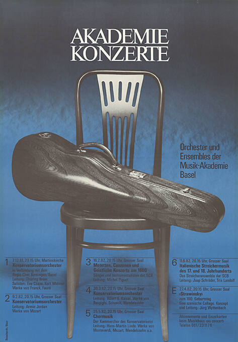 Akademie Konzerte, Orchester und Ensembles der Musik-Akademie, Basel