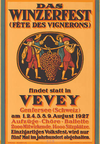 Das Winzerfest (Fête des Vignerons) findet statt in Vevey