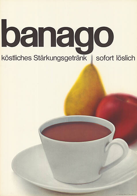 Banago, köstliches Stärkungsgetränk, sofort löslich