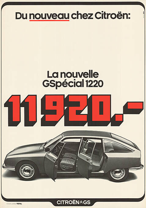 Du nouveau chez Citroën: La nouvelle GSpécial 1220, 11920.-