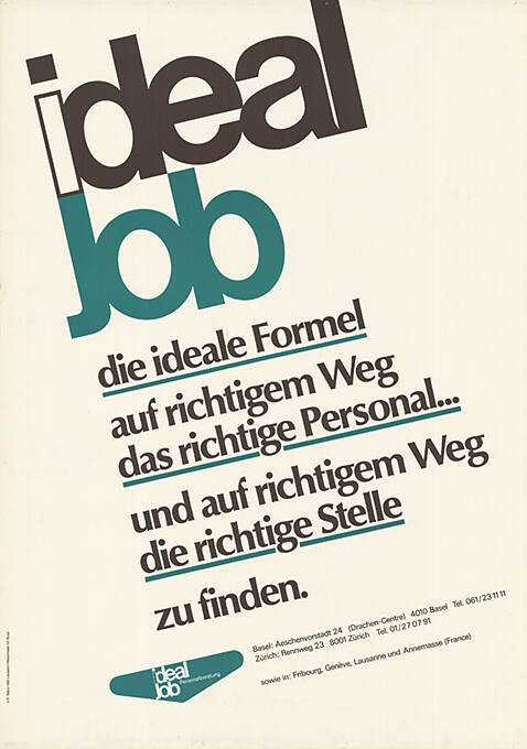 Ideal job Personalberatung AG, Lausanne