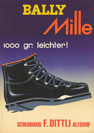 Bally Mille, 1000 gr. leichter! Schuhhaus F. Dittli, Altdorf