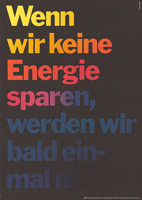 Wenn wir keine Energie sparen, werden wir bald einmal […]